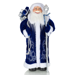 УЦЕНКА - Дед Мороз в синей шубе с подарками (сломан посох)